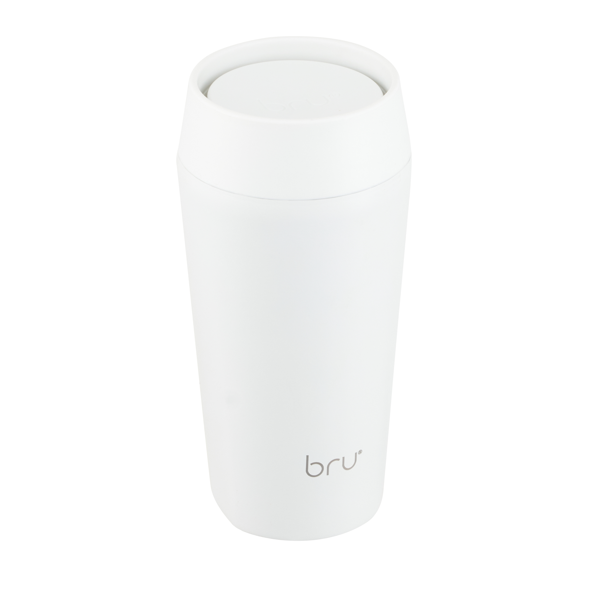 bru ceramic travel mug 12oz in siberia white
