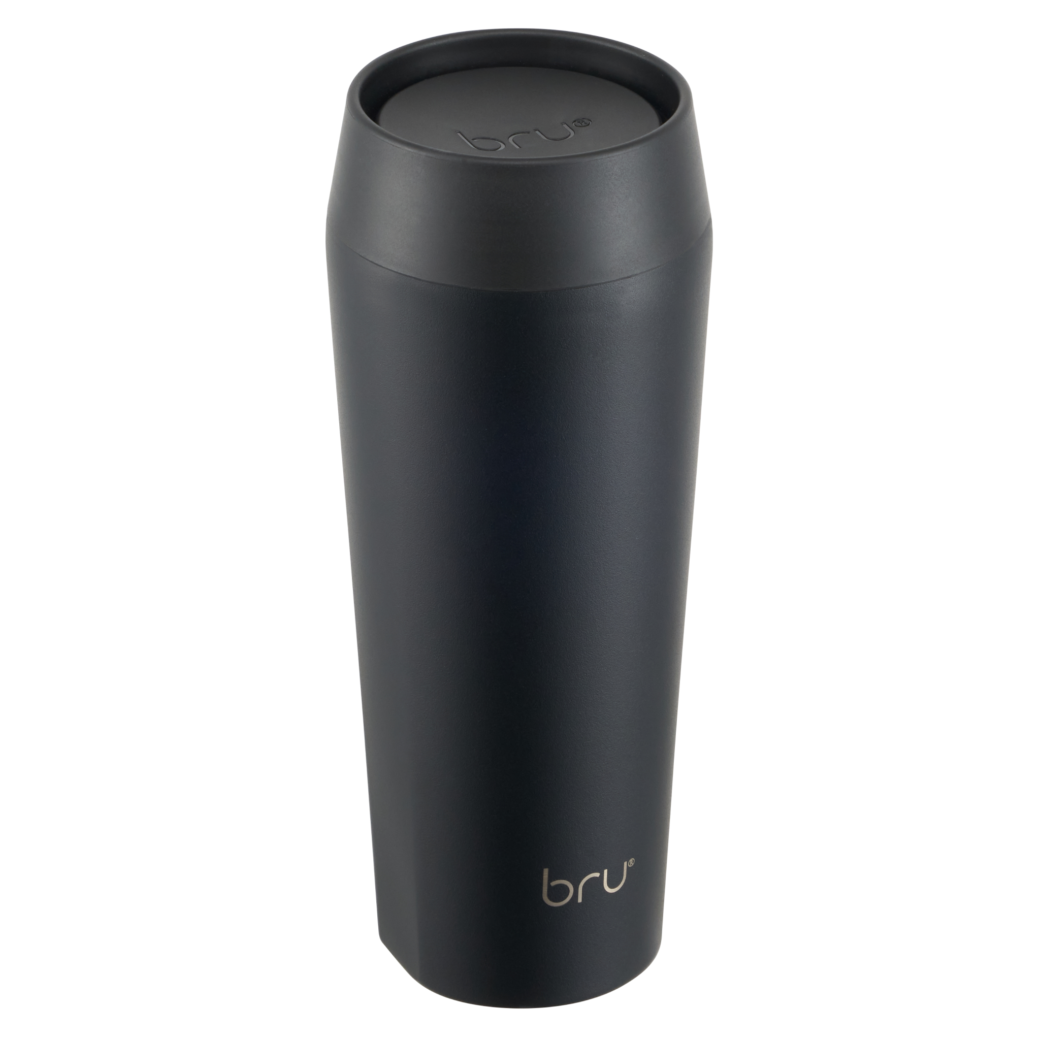 bru ceramic travel mug 16oz in black magic