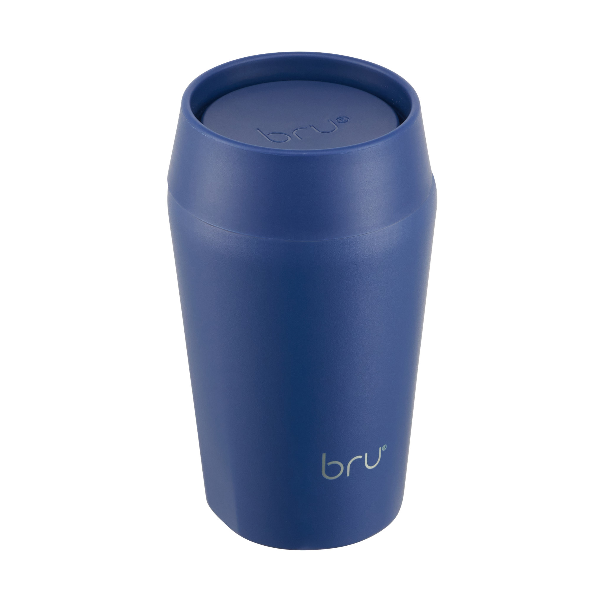 bru ceramic travel mug 8oz in blue planet