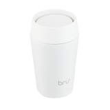 bru ceramic travel mug 8oz in siberia white