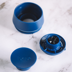 bru ceramic travel mug leakproof lid components disassembled
