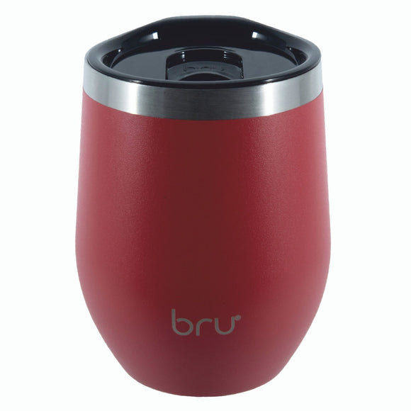 bru cup red, thermal cup, insulated cup, insulated coffee mug, insulated mug