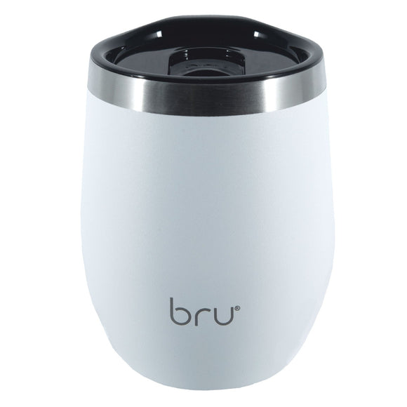bru cup white, thermal cup, insulated cup, insulated coffee mug, insulated mug, insulated coffee cup