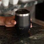 bru cups lid, bru replacement lid, bru coffee cup lid, bru spare lid, tritan lid, bru cups black lid